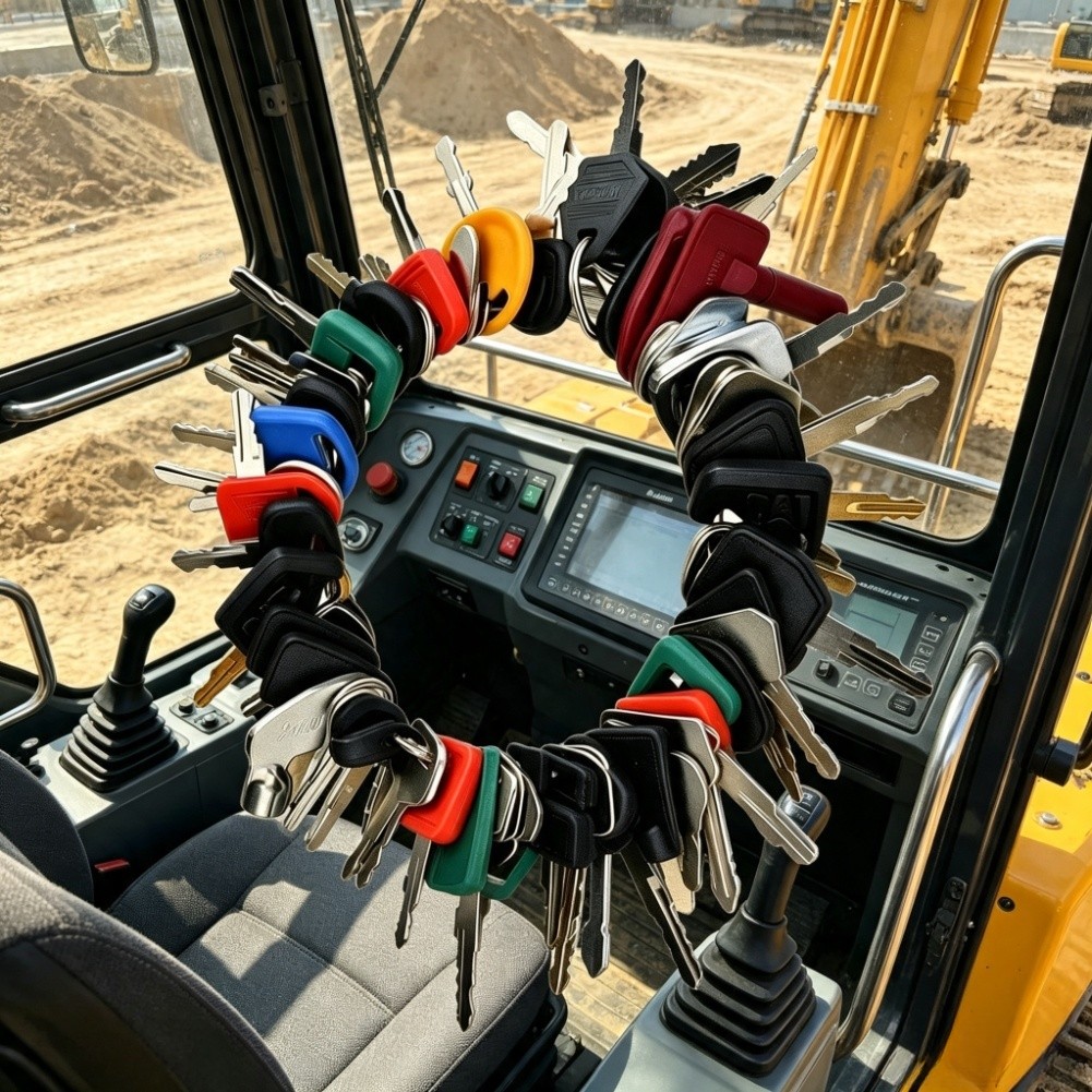 Brand Heavy Equipment - 農業機械用キーセット、長期耐久性、幅広いブランド対応、重機用70キー