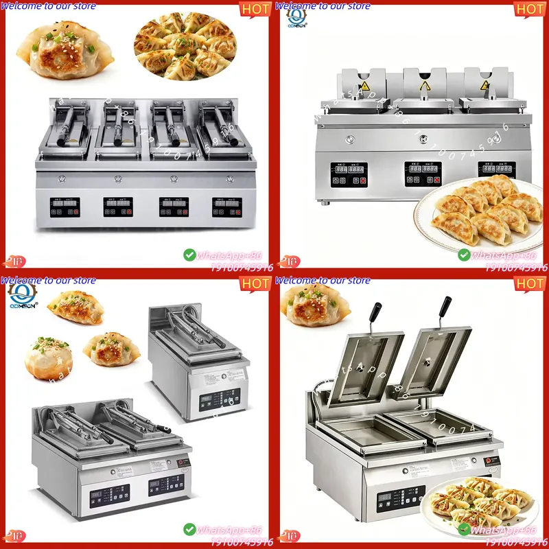Heavy Equipment Certification - CE認証取得済み業務用電気ステンレス製日本餃子焼き機/商業用餃子焼き機