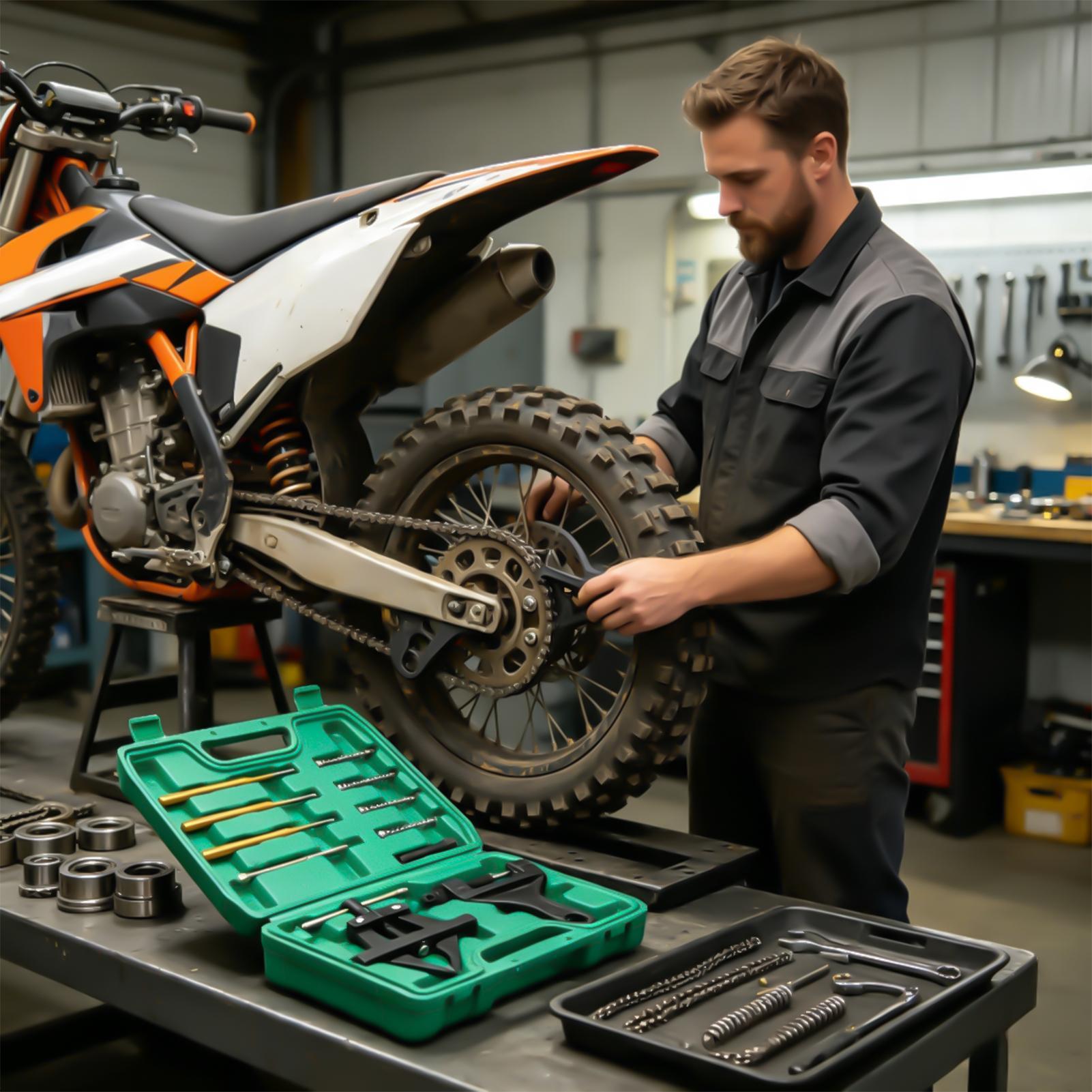 Heavy Equipment Mechanic - ローラーチェーンブレーカー 60-200 重荷重対応滑り止め装置 ローラーチェーンデタッチャー メカニック愛好家向け バイク