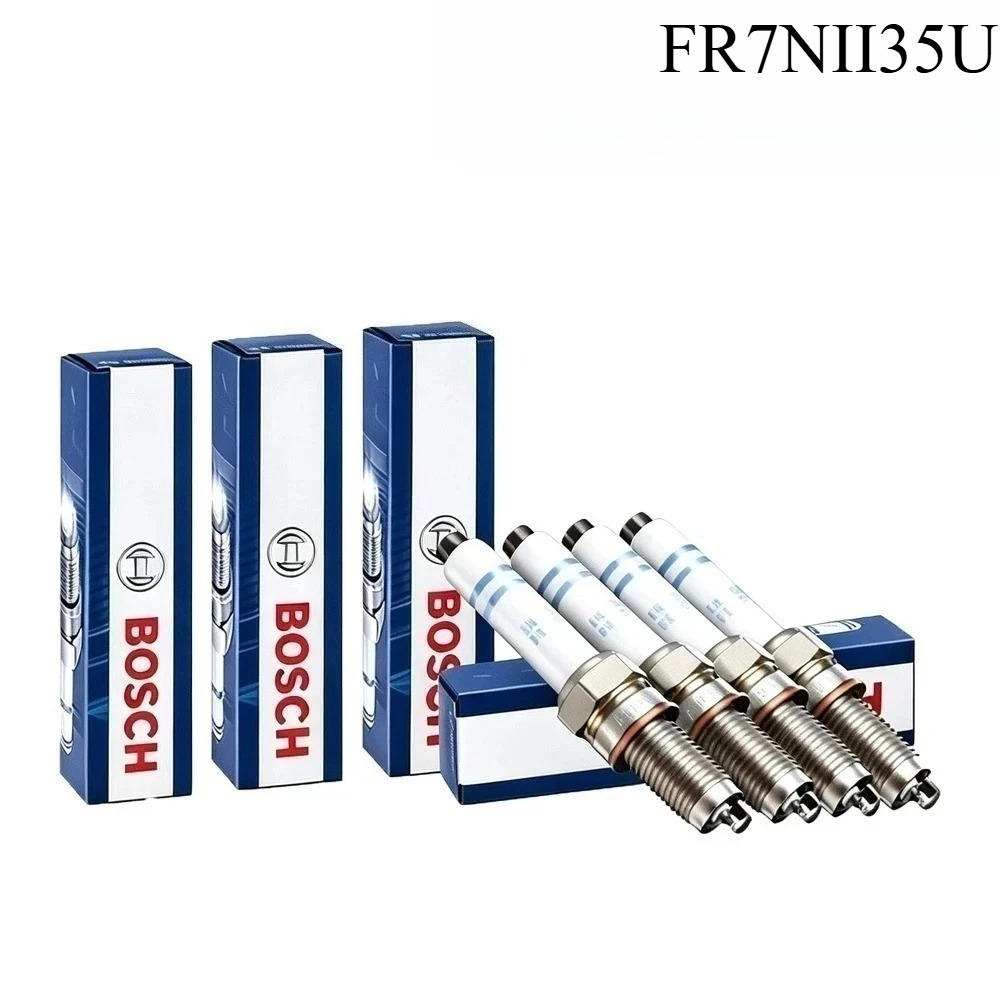 Bosch Spark Plug Iridium - ボッシュ純正FR7NII35Uスパークプラグ トヨタ プラドJ120 4.0対応 カーボン除去 省燃費