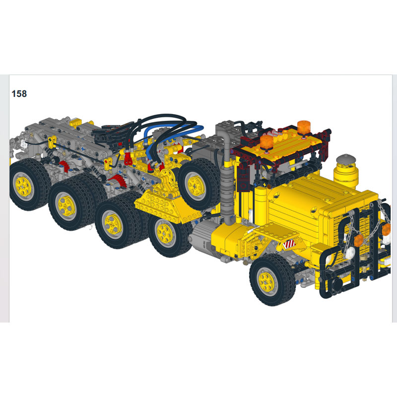 Heavy Equipment Certification - MOC-40026 電動 M911 重機輸送トラックスプライシングアセンブリビルディングブロックおもちゃ 1812 部品レンガ子供のおもちゃギフト