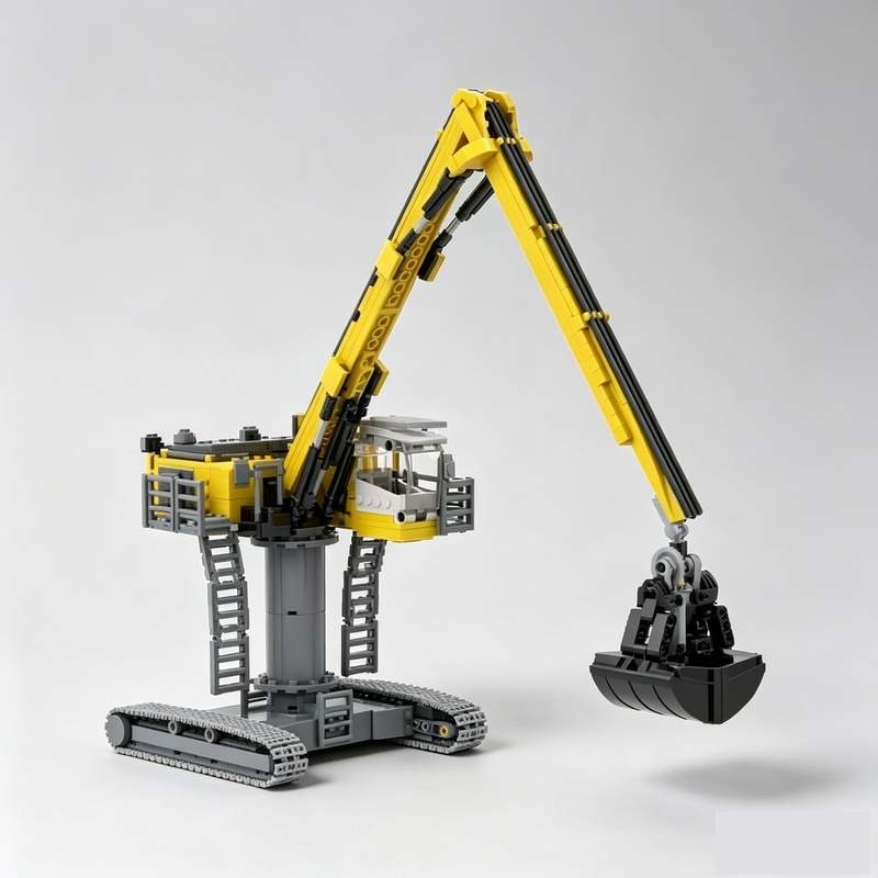 870ピース大型建設機械掘削機MOC建設車両モデルカスタムパ - Heavy Equipment Certification のレビューと価格