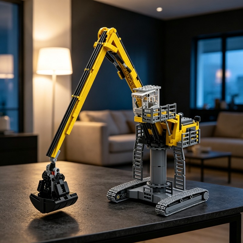 870ピース大型建設機械掘削機MOC建設車両モデルカスタムパ - Heavy Equipment Certification のレビューと価格