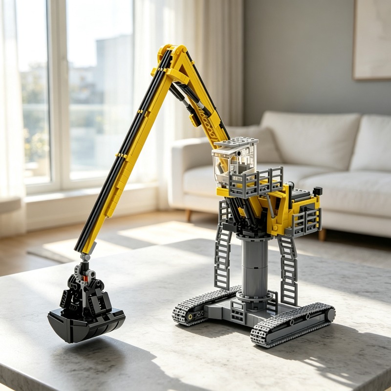 870ピース大型建設機械掘削機MOC建設車両モデルカスタムパ - Heavy Equipment Certification のレビューと価格