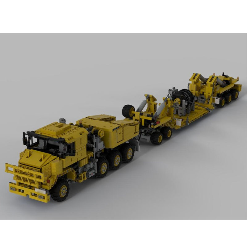 MOC-34730 新しい重機輸送トラックビルディングブロッ - Heavy Equipment Certification のレビューと価格