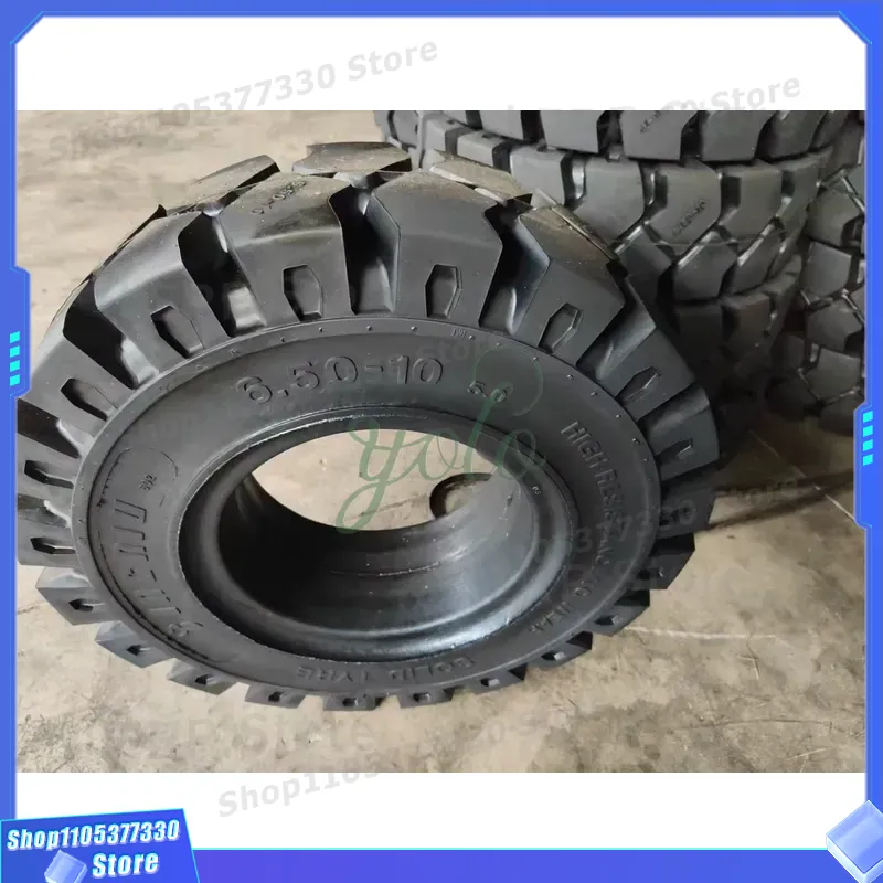 ソリッドフォークリフトタイヤ 6.50-10 7.00-12 - Heavy Equipment Spare Parts のレビューと価格