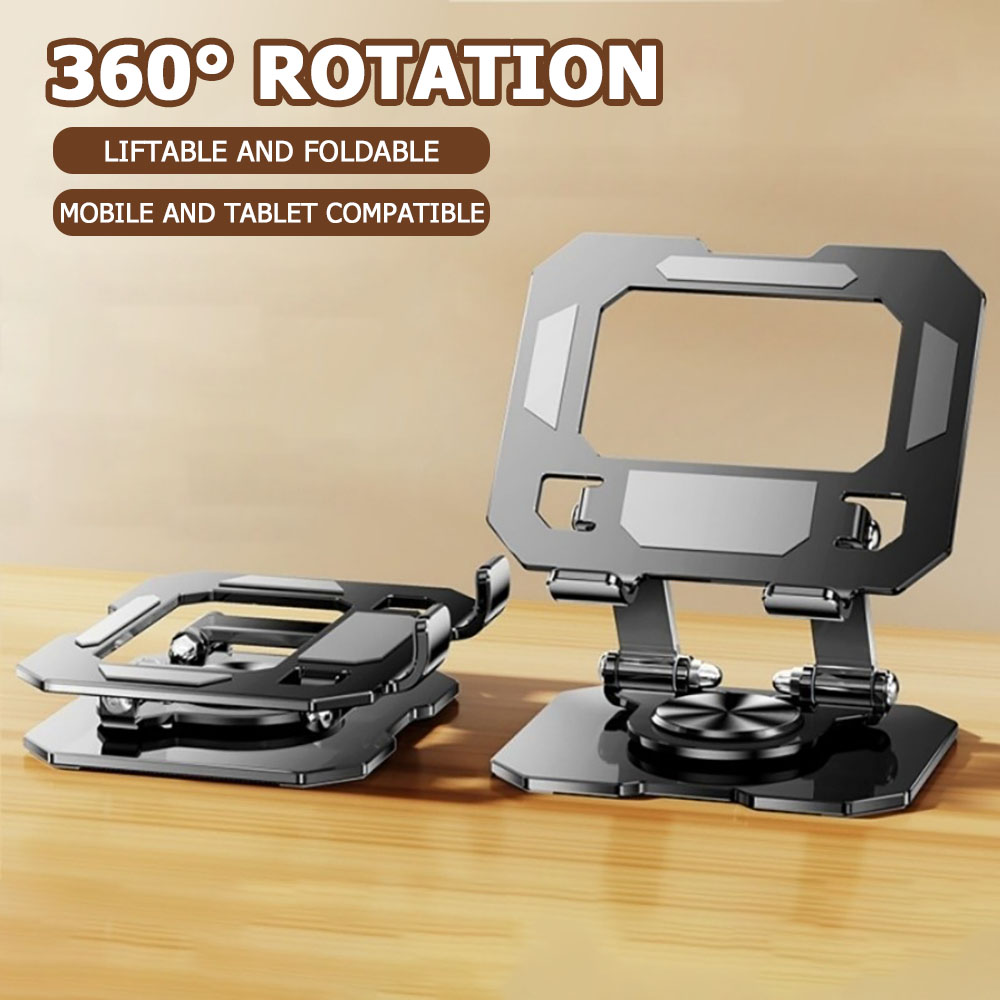 360度回転タブレット電話スタンド調節可能なデスクホルダー折 - Heavy Equipment Spare Parts のレビューと価格