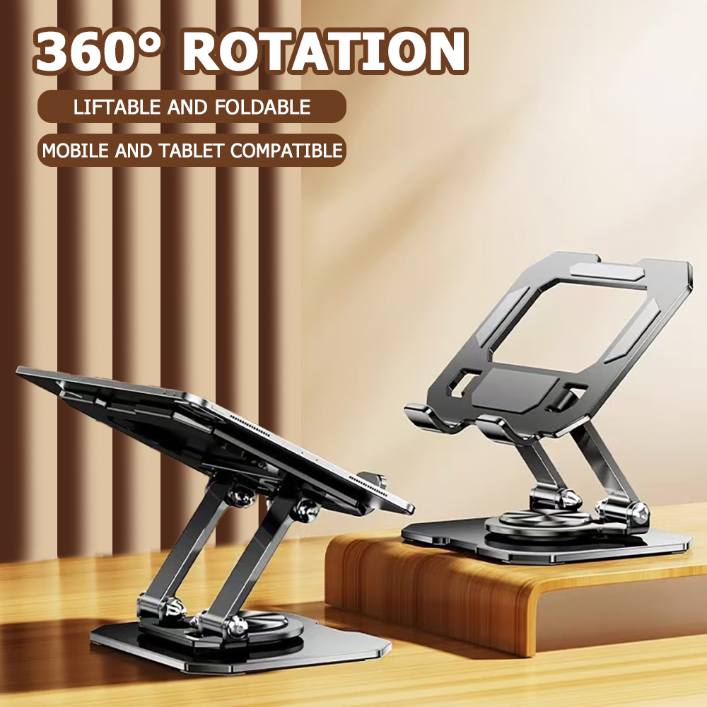 360度回転タブレット電話スタンド調節可能なデスクホルダー折 - Heavy Equipment Spare Parts のレビューと価格